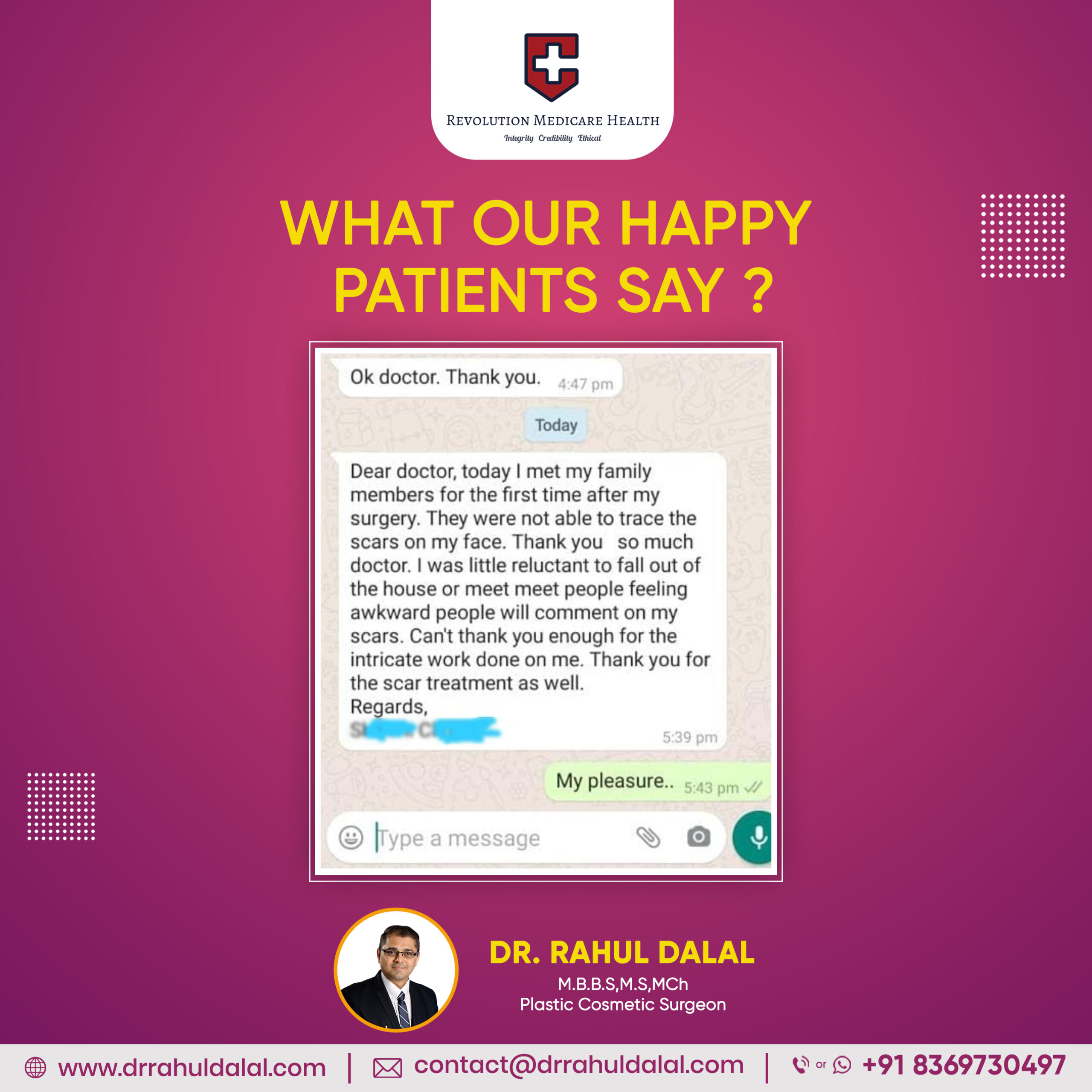 What Our Happy Patients Say? Dr. Rahul Dalal